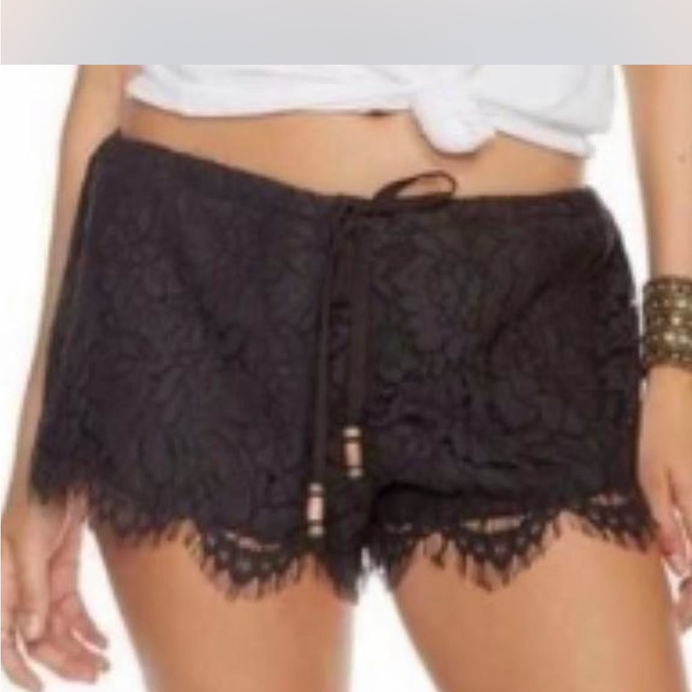 Black Lace Shorts